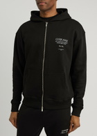 Club 1984 Soho Printed Hooded Cotton Sweatshirt Black