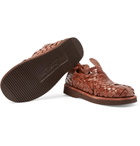 Yuketen - Crus Woven Leather Sandals - Men - Brown