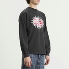 Aries Men's Faded Grunge Long Sleeve T-Shirt in Black