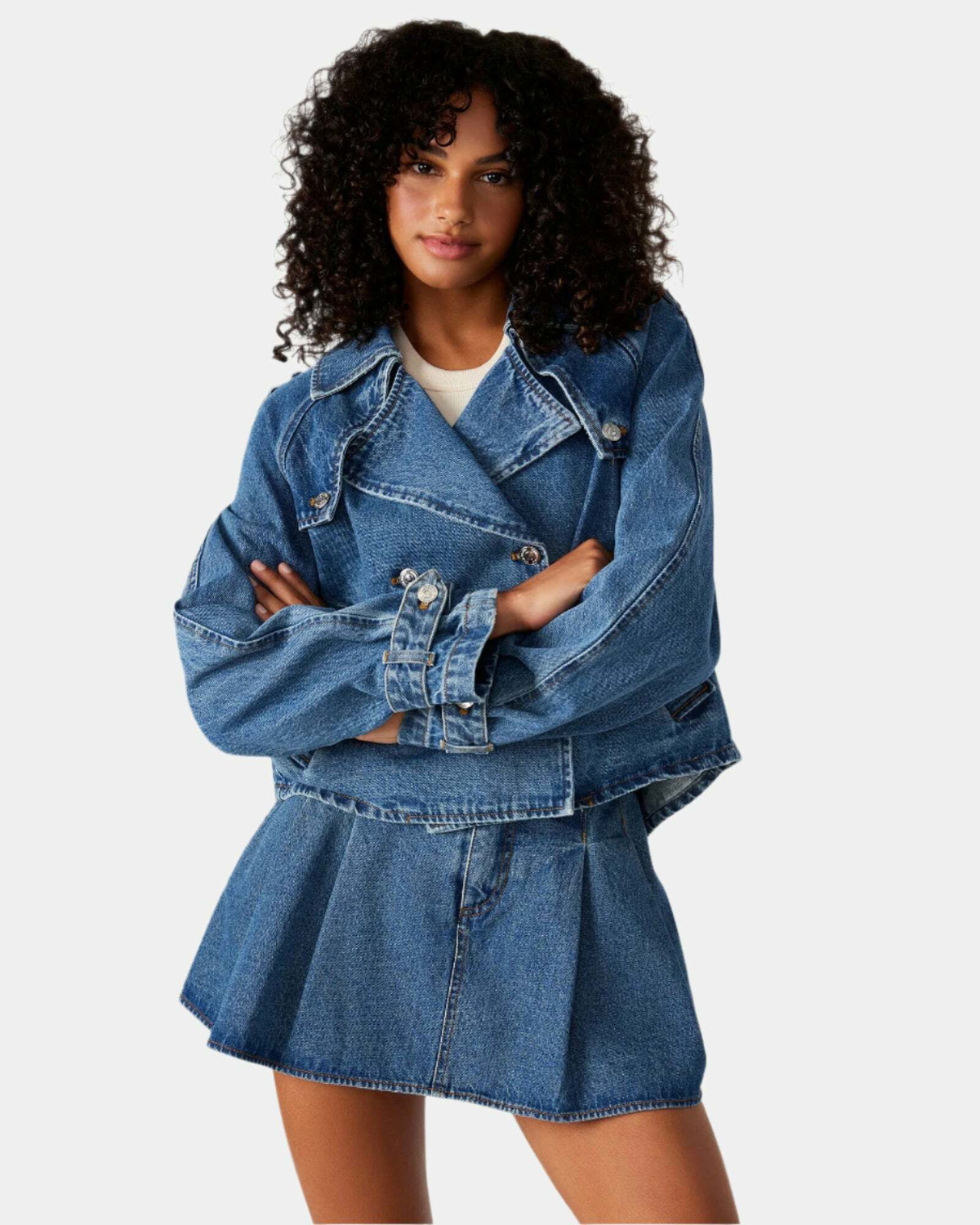 Steve Madden Sirius Jacket in Denim