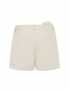 BLUMARINE - Washed Gabardine Shorts