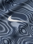Nike Tennis - NikeCourt Victory Logo-Embroidered Printed Dri-FIT Tennis T-Shirt - Blue