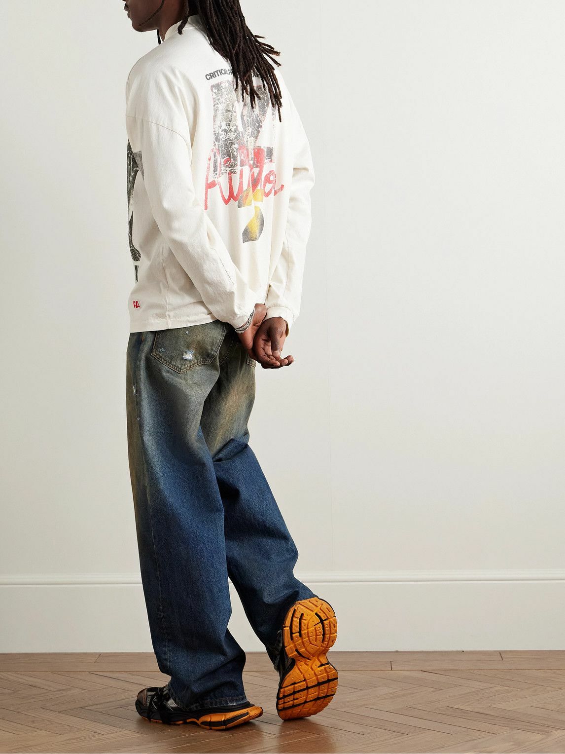 RRR123 - Critical Proximity Logo-Print Cotton-Jersey T-Shirt