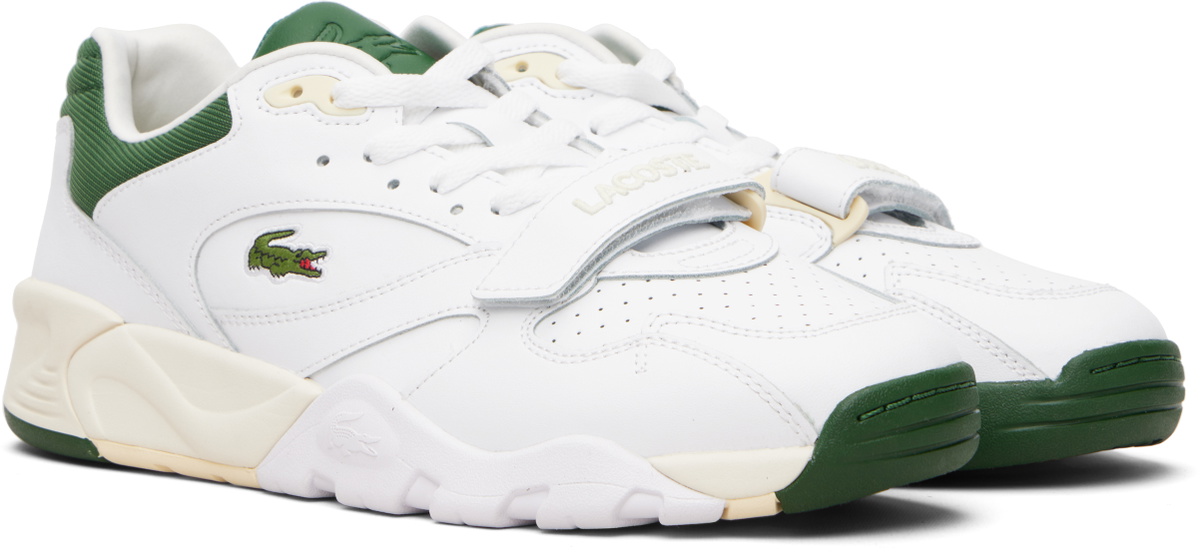 Lacoste White Game Train Pro Leather Sneakers