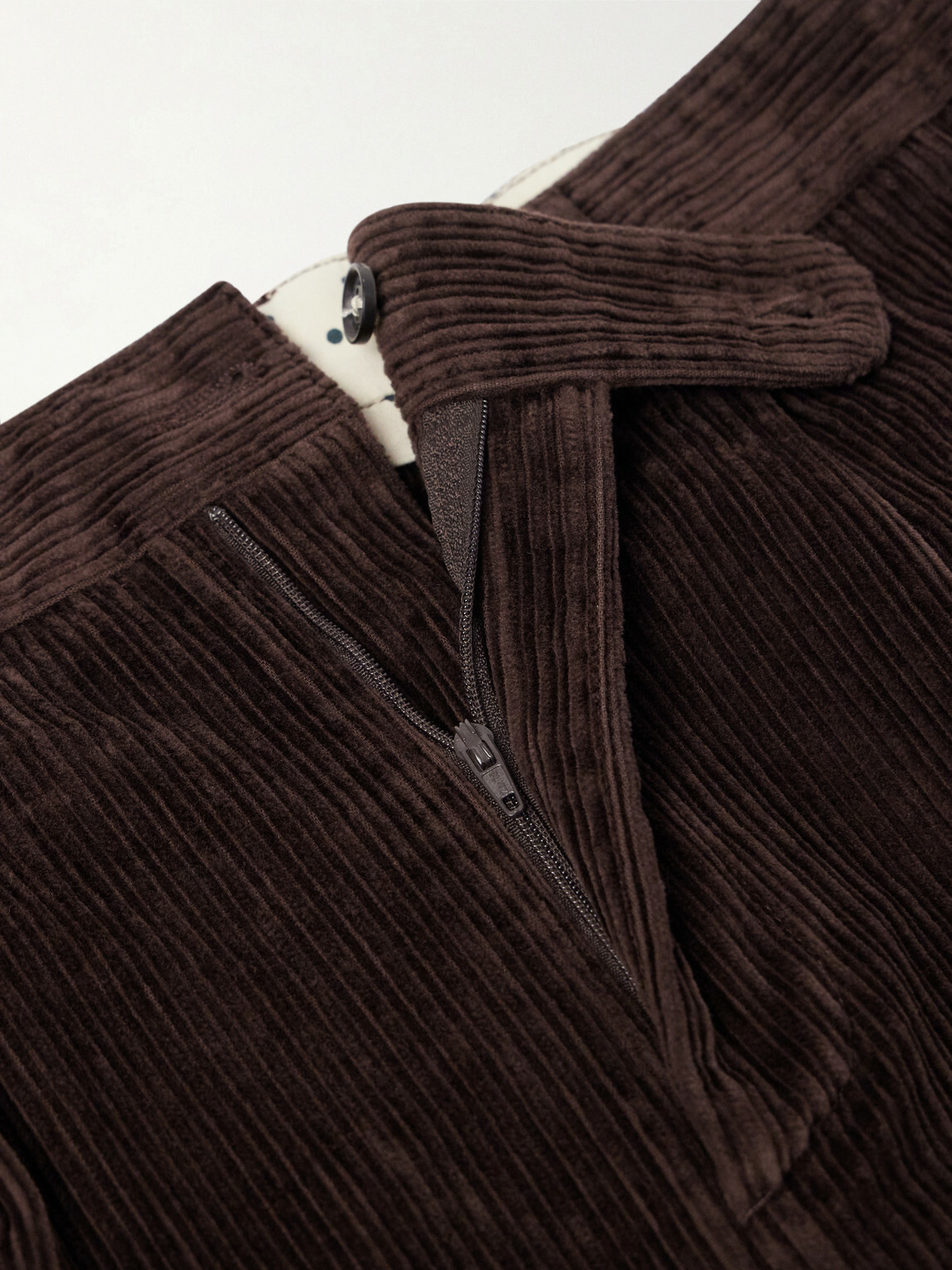 Massimo Alba - Strallo02 Straight-Leg Cotton-Blend Corduroy Trousers - Brown