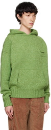 le PÈRE Green Knitted Hoodie