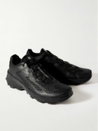 Salomon - Speedverse PRG Vegan Leather and Rubber-Trimmed Mesh Sneakers - Black