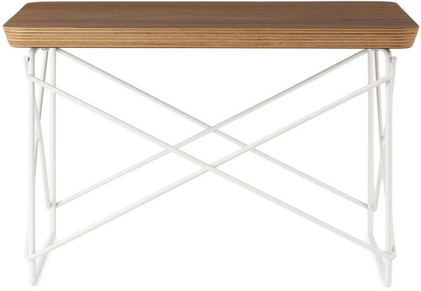 Photo: HERMAN MILLER Brown Eames Wire Base Low Table