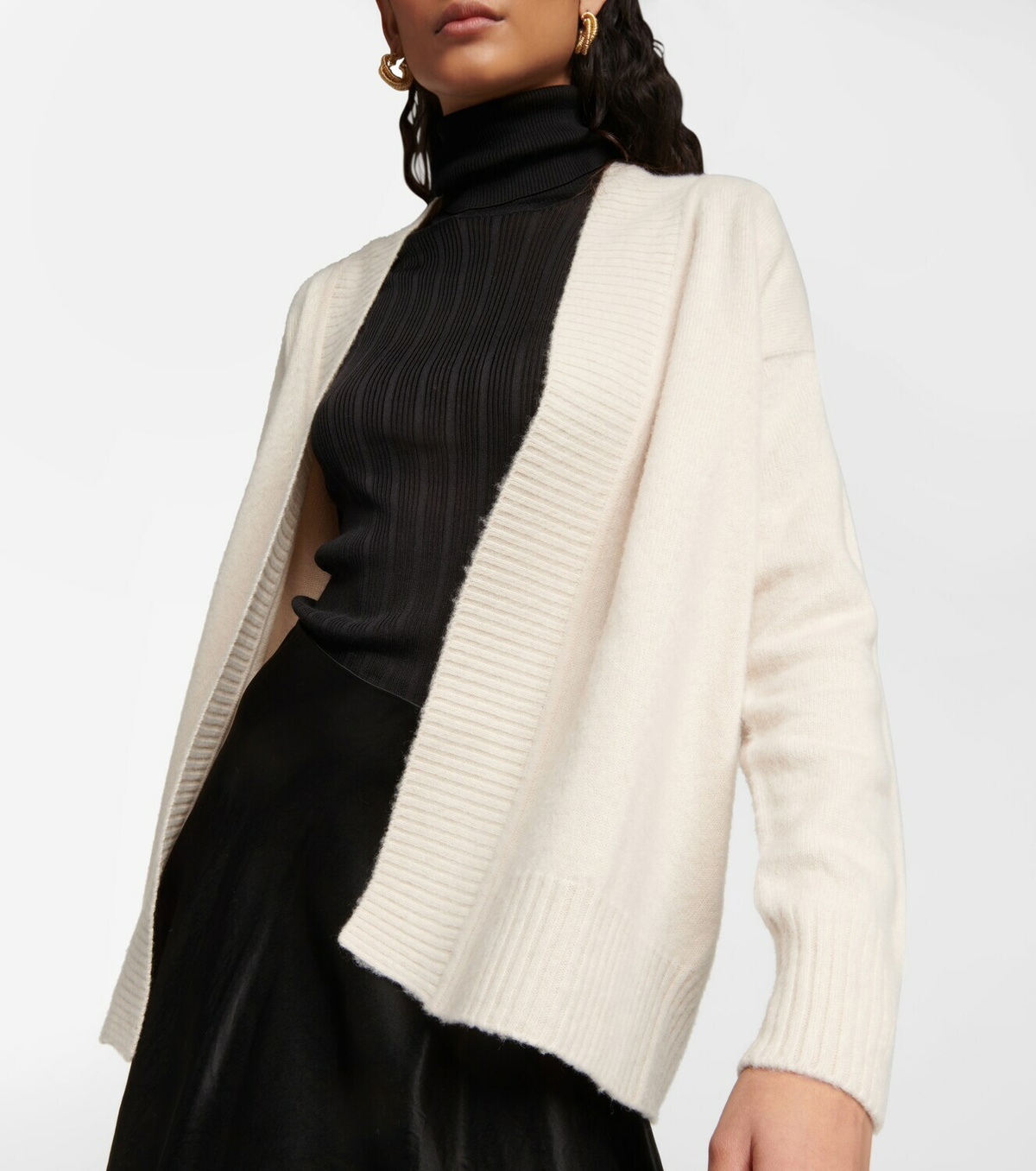 Max Mara - Whisky wool wrap cardigan