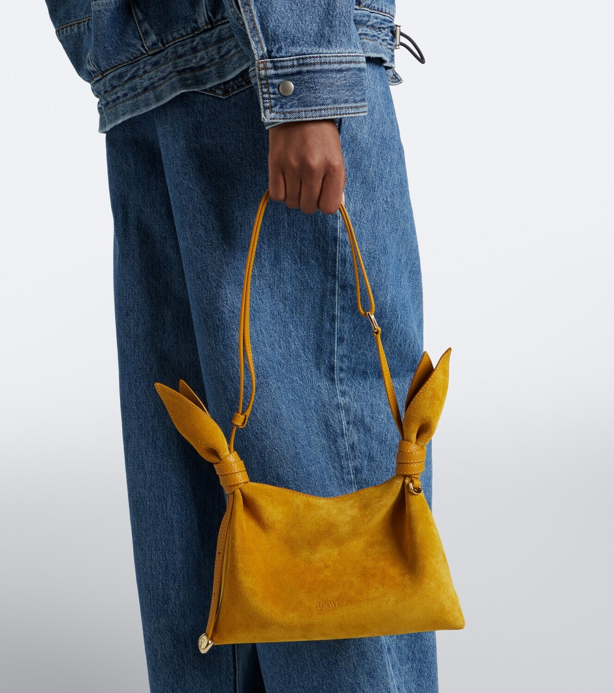 Loewe Scarf Mini suede shoulder bag