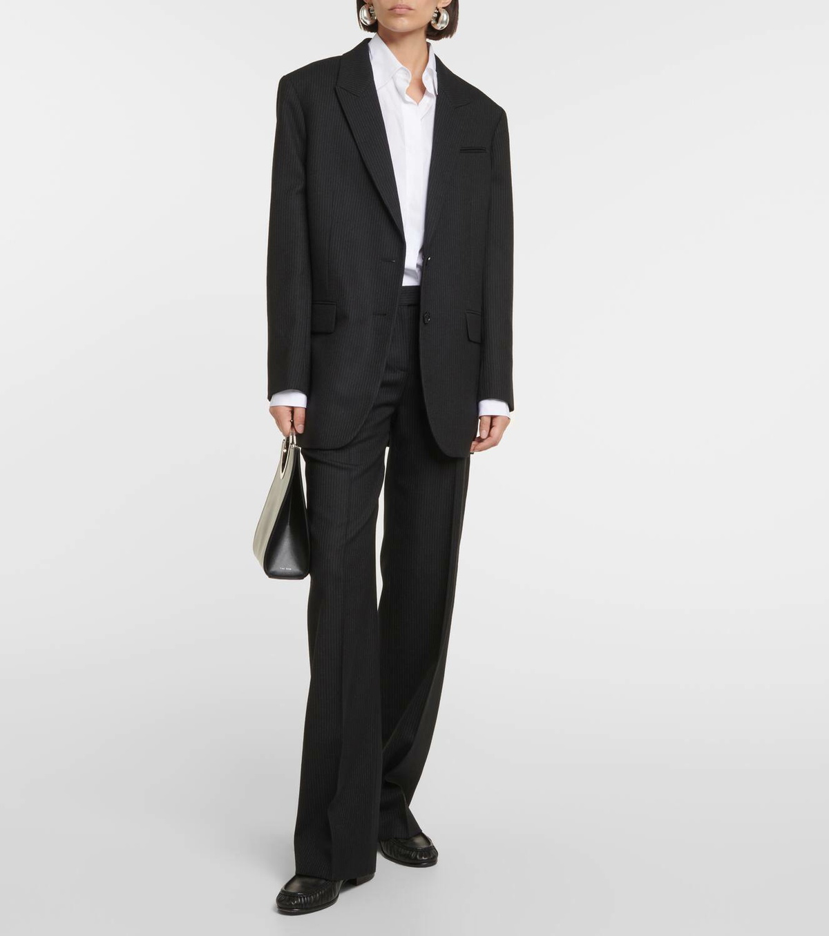 The Row VIRGIN WOOL シングルブレザージャケット The Row Pinstripe single-breasted virgin wool blazer The Row
