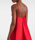 Solace London Ulla caped crêpe and satin gown
