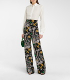 Diane von Furstenberg - Federica high-rise silk wide-leg pants