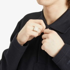 Maple Men's Big Cookie Signet Ring in Silver