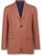 Sid Mashburn - Kincaid No. 2 Slim-Fit Wool, Silk and Linen-Blend Hopsack Suit Jacket - Red