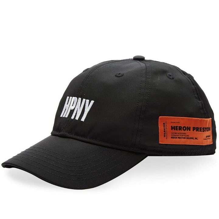 Photo: Heron Preston Men's HPNY Emblem Nylon Cap in Black