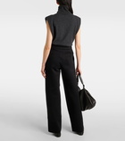 'S Max Mara High-rise jersey wide-leg pants