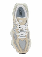 New Balance 9060 Brown Sneaker With Side Logo And Chunky Sole In Suede Unisex