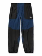 Nike - ACG Wolf Tree Panelled Polartec® Fleece and Nylon Sweatpants - Blue