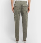 Brunello Cucinelli - Stretch-Cotton Cargo Trousers - Men - Green