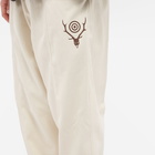 South2 West8 Men's Belted C.S. Twill Trousers in Off White