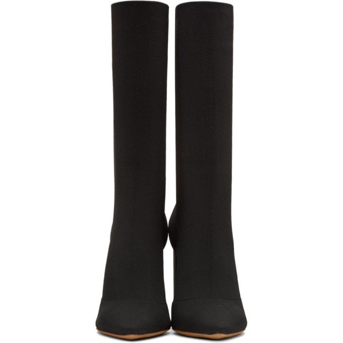 YEEZY Black Knit Ankle Boots Yeezy