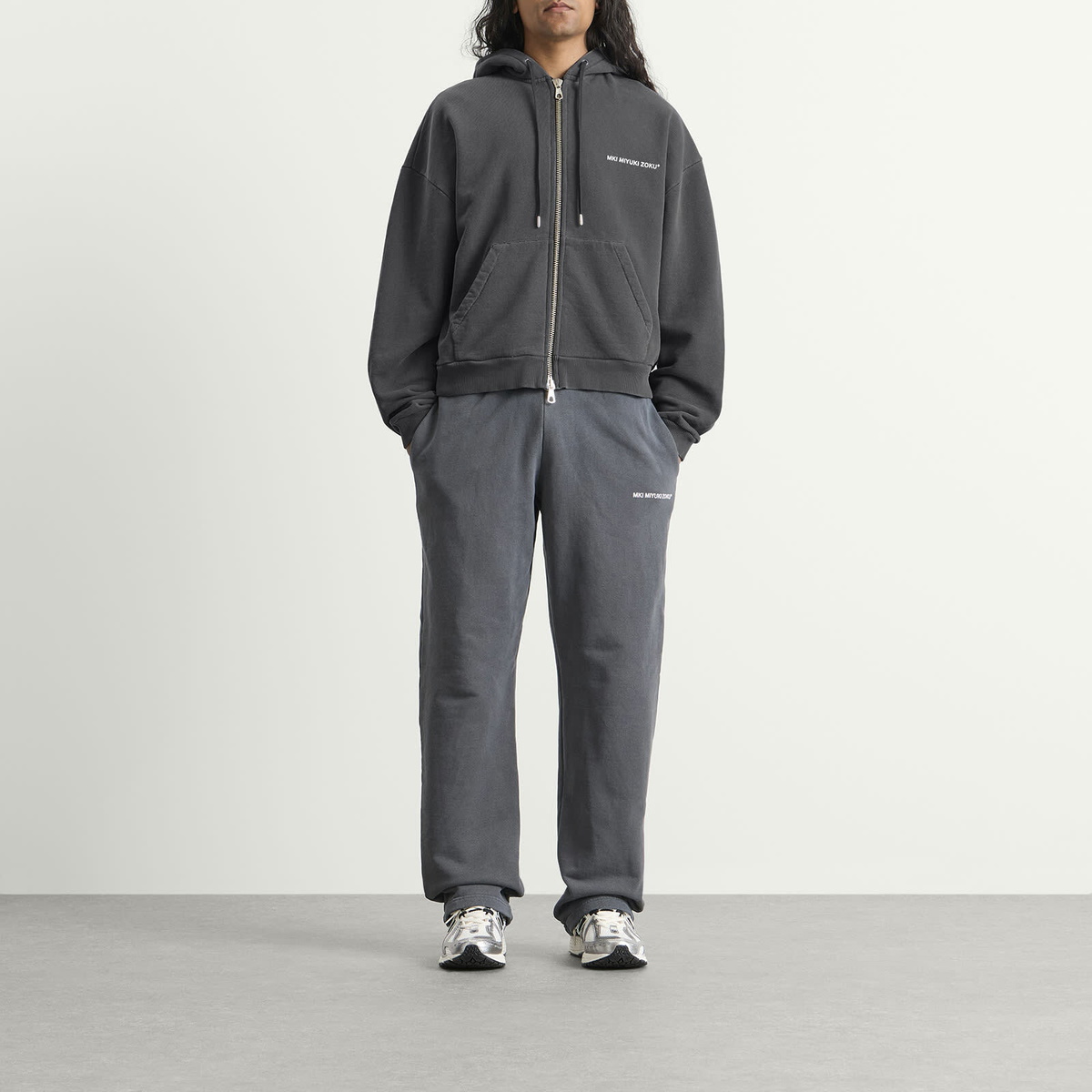 MKI Men's Uniform Zip Hoodie in Pigment Black