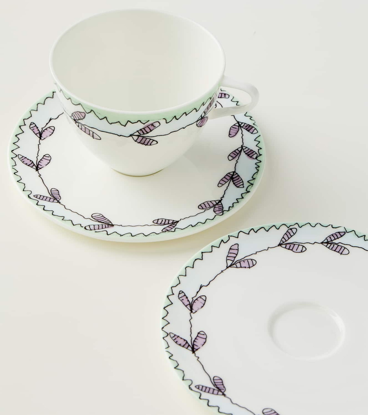 Serax Blossom Milk porcelain breakfast set
