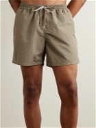 Loro Piana - Bay Straight-Leg Mid-Length Swim Shorts - Brown