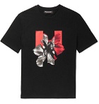 Neil Barrett - Printed Stretch-Cotton Jersey T-Shirt - Black