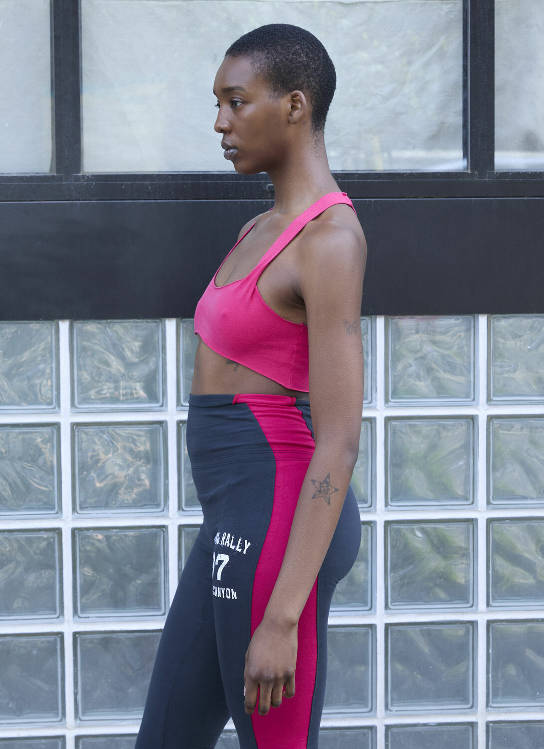 GREG ROSS Raw Cut Bra Top