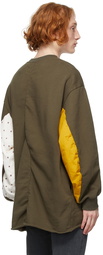 Undercoverism Brown Paneled Sweatshirt