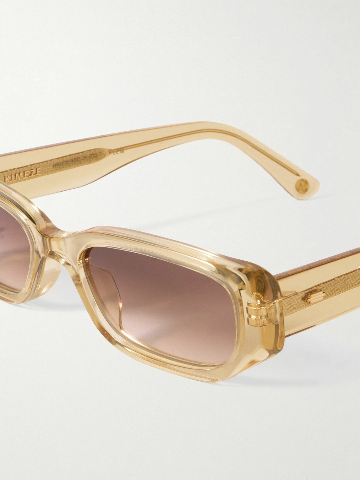 Kimeze - Oré Rectangle-Frame Mazzucchelli Acetate Sunglasses