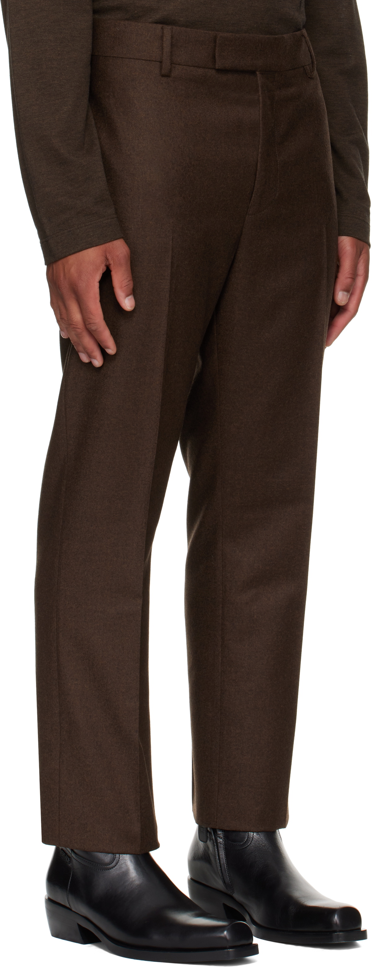 Ferragamo Brown Tailored Trousers