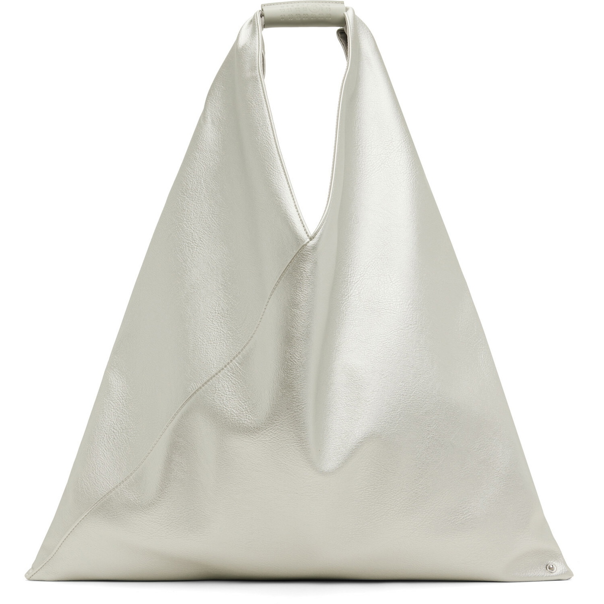 MM6 Maison Margiela Silver Classic Faux-Leather Tote
