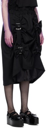 Noir Kei Ninomiya Black Bow Midi Skirt