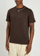 Moncler Grenoble Logo-appliquéd Cotton T-shirt Brown