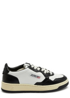 Autry Medalist Leather Sneakers White And Black