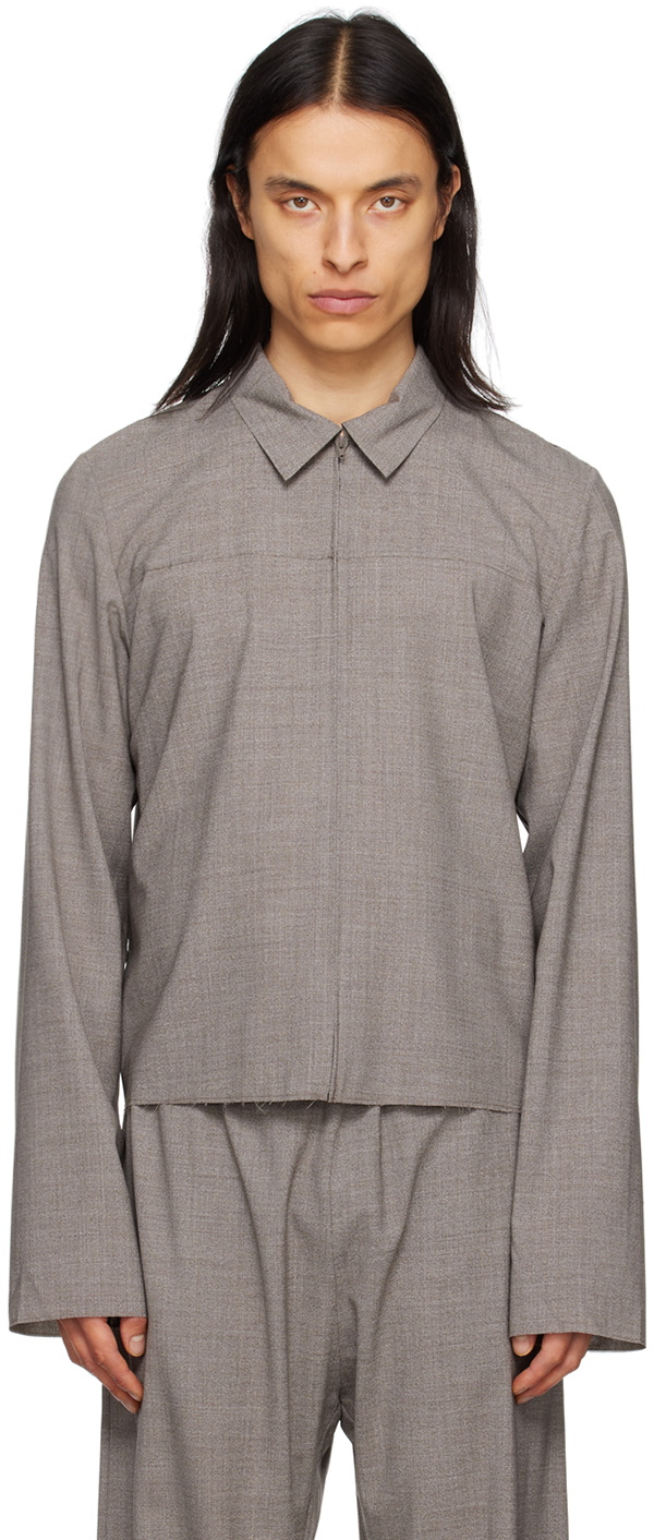 Photo: Gabriela Coll Garments Gray No.222 Jacket