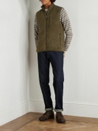 Purdey - Shell-Trimmed Bouclé Gilet - Green