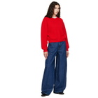 Jil Sander Navy Relaxed Lightweight Jeans