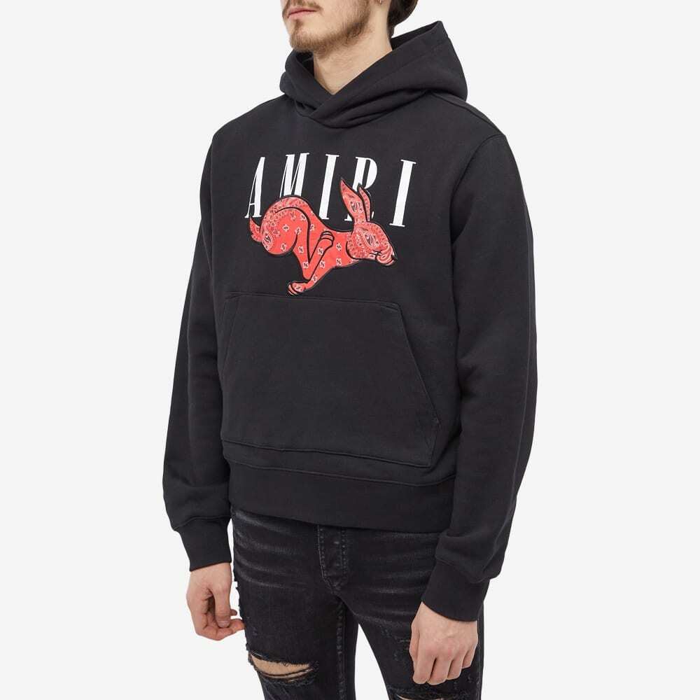 AMIRI Men's CNY Rabbit Logo Hoody in Black Amiri AMIRI Men's CNY Rabbit Logo Hoody in Black Amiri