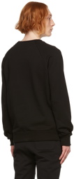 Balmain Black Logo Print Sweatshirt