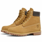 Timberland Men's 6" Premium Boot in Wheat Nubuck