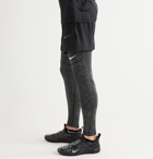 Nike Training - Utility Camouflage-Print Dri-FIT Therma Tights - Gray