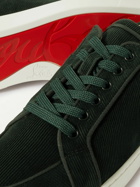 Christian Louboutin - Rantulow Corduroy Sneakers - Green
