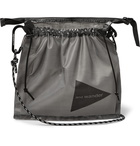 And Wander - Shell and Mesh Messenger Bag - Gray