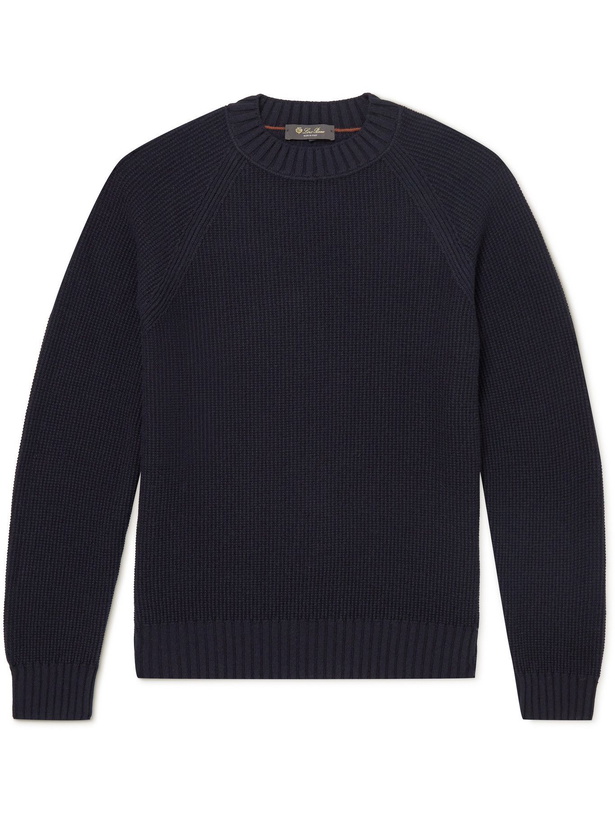 Photo: LORO PIANA - Baby Cashmere Sweater - Blue