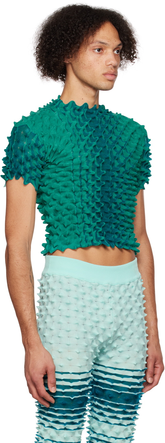 Chet Lo SSENSE Exclusive Green Secura Turtleneck