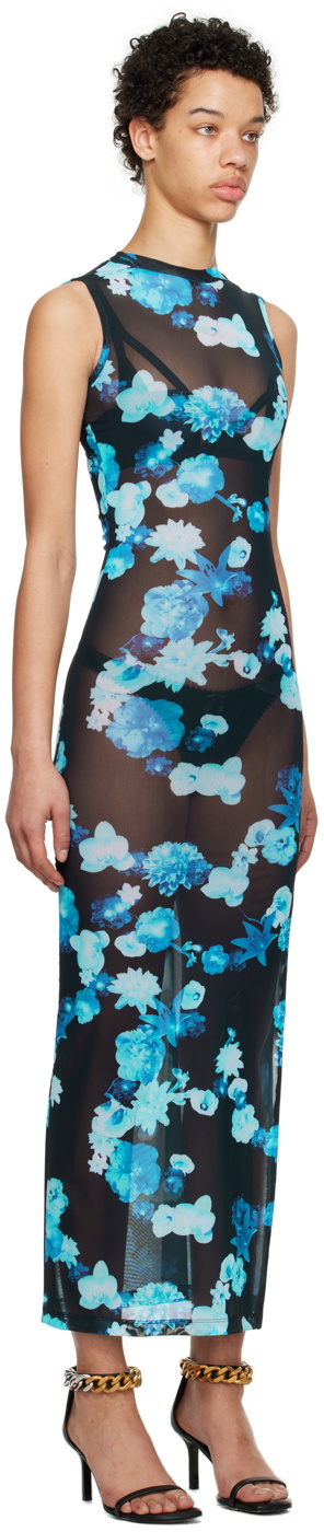 Coperni Blue Flower Maxi Dress Coperni